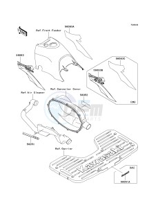 KVF 300 A [PRAIRIE 300 4X4] (A1-A4) [PRAIRIE 300 4X4] drawing DECALS-- GREEN- --- A2- -