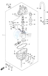 DF 115A drawing Fuel Vapor Separator