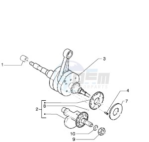 X9 500 drawing Crankshaft