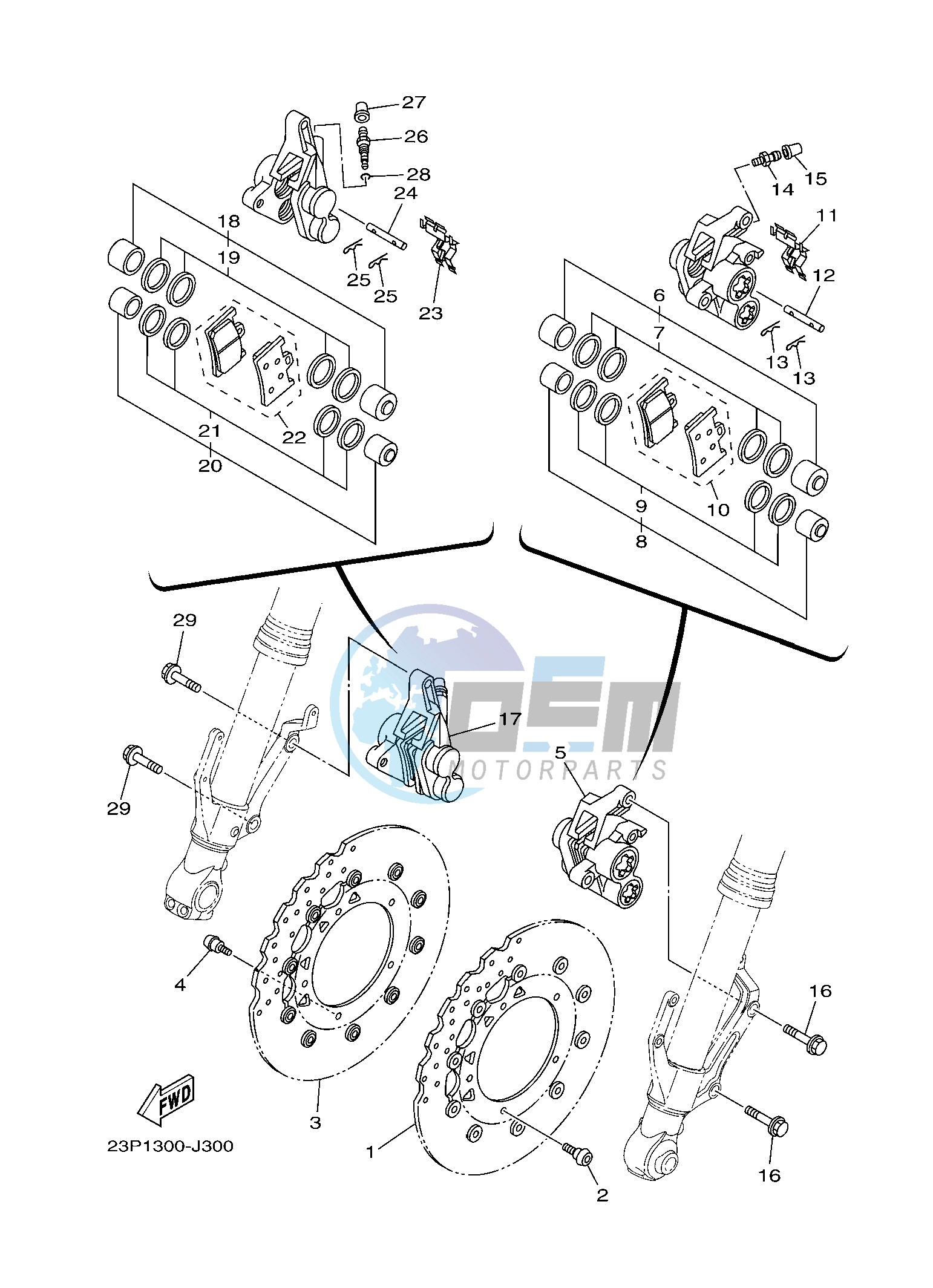 FRONT BRAKE CALIPER