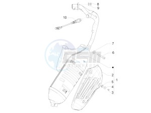 SPRINT 125CC 4T 3V IGET E4 ABS (APAC) drawing Silencer