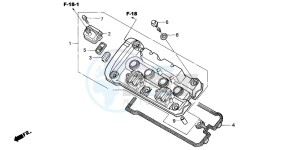 CBF600SA drawing CYLINDER HEAD COVER