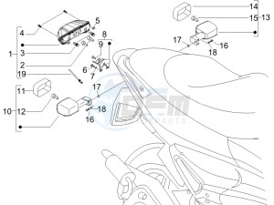 Runner 125 VX 4t e3 drawing Tail light - Turn signal lamps