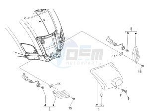 LX 50 2T 25 Kmh NL drawing Rear headlamps - Turn signal lamps