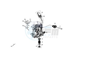 FIDDLE III 50 drawing CRANKCASE RIGHT / START MOTOR