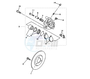 XC FLY ONE 150 drawing FRONT BRAKE CALIPER