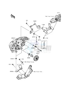 Z800 ABS ZR800DGF UF (UK FA) XX (EU ME A(FRICA) drawing Headlight(s)