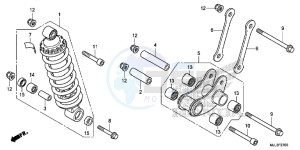 NC750XDE NC750XD Europe Direct - (ED) drawing REAR CUSHION