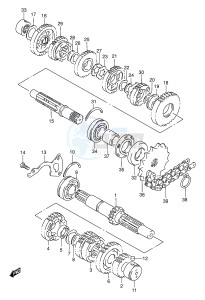 GS500 (E2) drawing TRANSMISSION