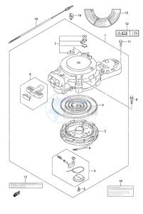 DF 9.9B drawing Recoil Starter