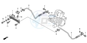 VTR1000F FIRE STORM drawing OIL COOLER