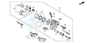 FES250 FORESIGHT drawing REAR BRAKE CALIPER