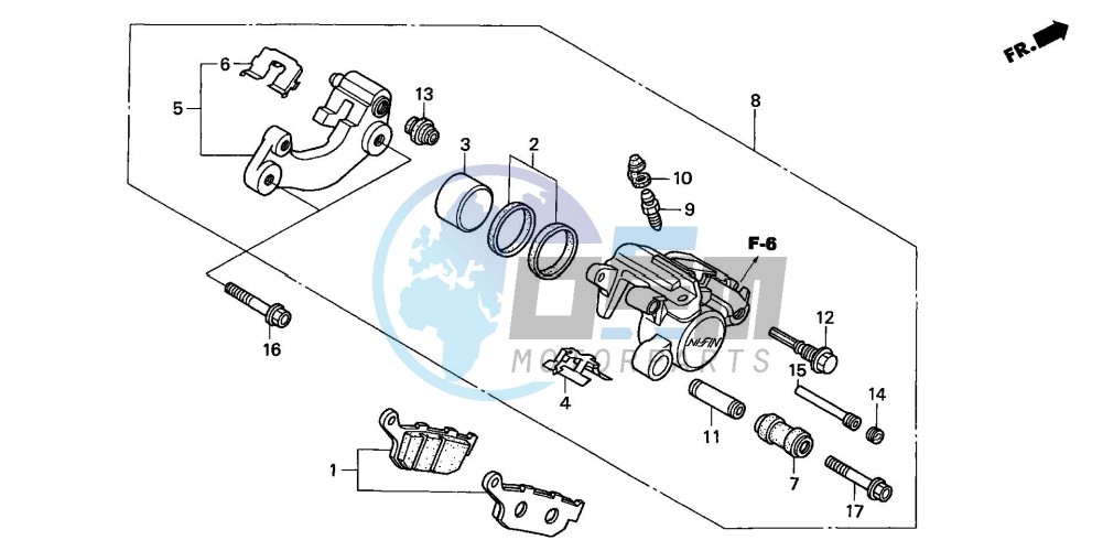 REAR BRAKE CALIPER