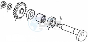 GPR - 50 cc VTHRF1A1A Euro 2 2T LC drawing Counterweight (Positions)