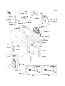 VN 1500 L [VULCAN 1500 NOMAD FI] (L2-L4) [VULCAN 1500 NOMAD FI] drawing FUEL TANK -- VN1500-L3- -