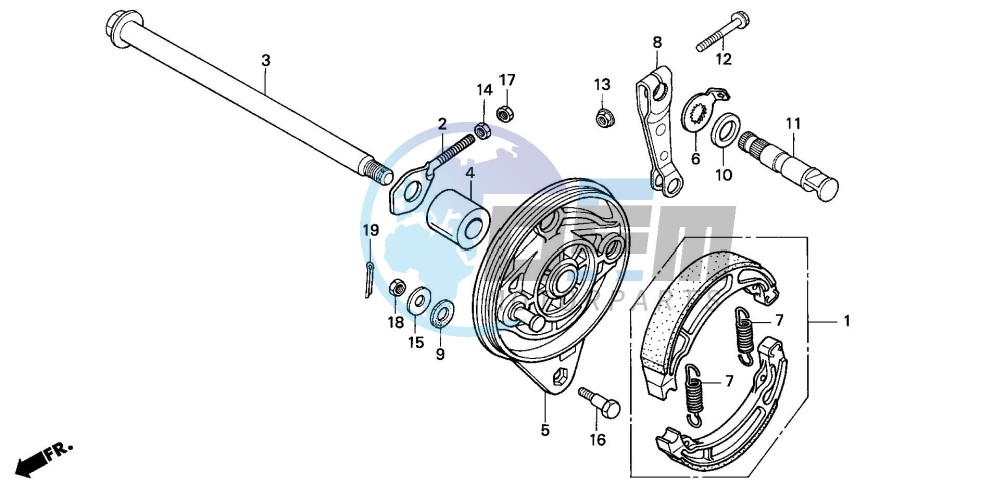 REAR BRAKE PANEL