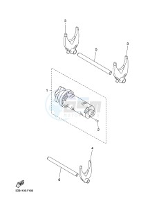 XVS1300A MIDNIGHT STAR (1CS4) drawing SHIFT CAM & FORK