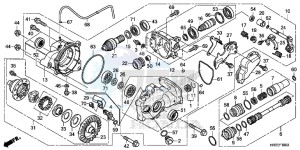 TRX420FE1F TRX420 Europe Direct - (ED) drawing FRONT FINAL GEAR