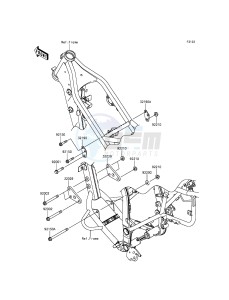 KLX250 KLX250SEF XX (EU ME A(FRICA) drawing Engine Mount