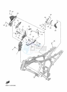 YZF690 YZF-R7 (BEBG) drawing STAND & FOOTREST 2