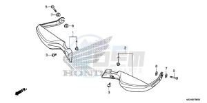 VFR1200XDLE CrossTourer ED drawing KNUCKLE GUARD