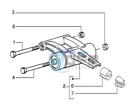 Swinging arm