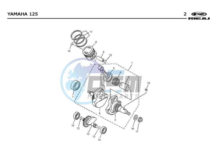 PISTON - CRANKSHAFT  EURO2