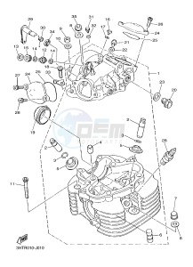 SR400 (2RD1) drawing CYLINDER HEAD