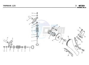 RS2-125-NACKED-PRO-GREY drawing VALVES - DISTRIBUTION CHAIN  Yamaha 125 4T EURO2