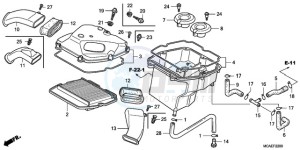 GL18009 UK - (E / AB MKH NAV) drawing AIR CLEANER