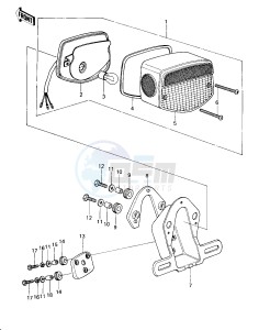 KZ 650 D [SR] (D1-D2) [SR] drawing TAILLIGHT