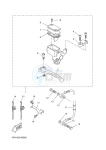 NS50 AEROX (1PH1 1PH1 1PH1 1PH1) drawing REAR MASTER CYLINDER