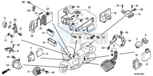 GL18009 France - (F / AB CMF NAV) drawing CONTROL UNIT (AIRBAG)