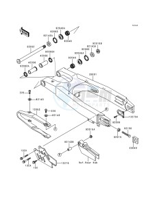 KX 250 K [KX250] (K5) [KX250] drawing SWINGARM