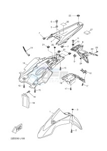 WR125R (22B7 22B7 22B7) drawing FENDER