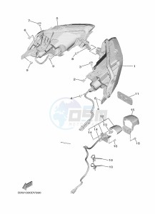 MWD300 TRICITY 300 (BED8) drawing TAILLIGHT