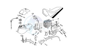 SENDA R X-TREM - 50 CC VTHSR1D1A EU2 drawing FUEL TANK - SEAT