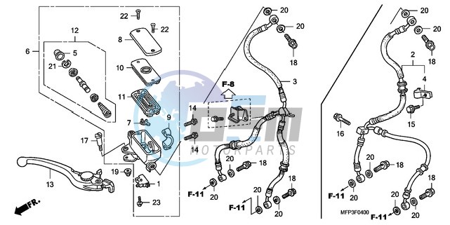 FR. BRAKE MASTER CYLINDER (CB1300/CB1300S)