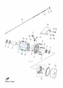 YFM90R (BD3M) drawing REAR BRAKE