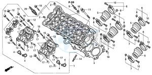 CB600FA CB600FA drawing CYLINDER HEAD