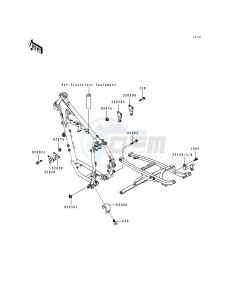 KL 250 D [KLR250] (D10-D14) [KLR250] drawing FRAME FITTINGS