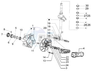 LX 50 2T drawing front wheel suspension