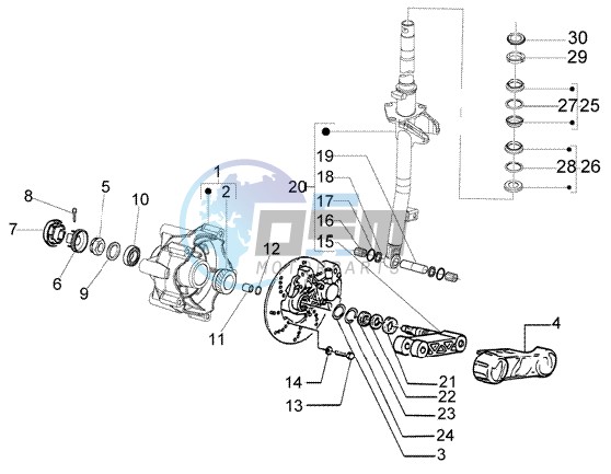 front wheel suspension