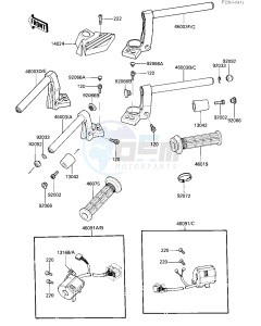 ZG 1000 A [CONCOURS] (A1-A3) [CONCOURS] drawing HANDLEBAR