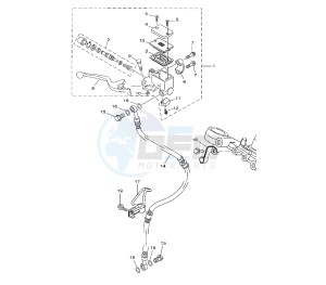 YBR 250 drawing FRONT MASTER CYLINDER