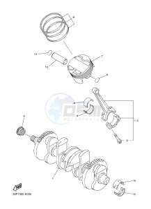 FZ8-S ABS FZ8 FAZER (ABS) 800 (1BD4 1BD6) drawing CRANKSHAFT & PISTON