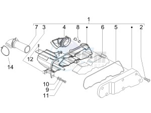 Runner 50 SP 2012 in fiche drawing Air filter