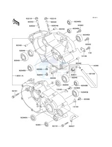 KX 85 A [KX85 MONSTER ENERGY] (A6F - A9FA) A6F drawing CRANKCASE