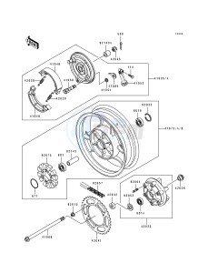 EL 250 E [ELIMINATER 250] (E1-E4) [ELIMINATER 250] drawing REAR WHEEL_CHAIN