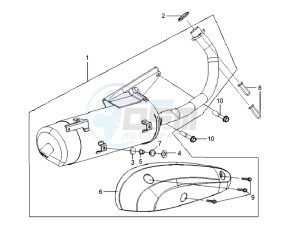 MIO 100 HU10W8-6 drawing EXHAUST